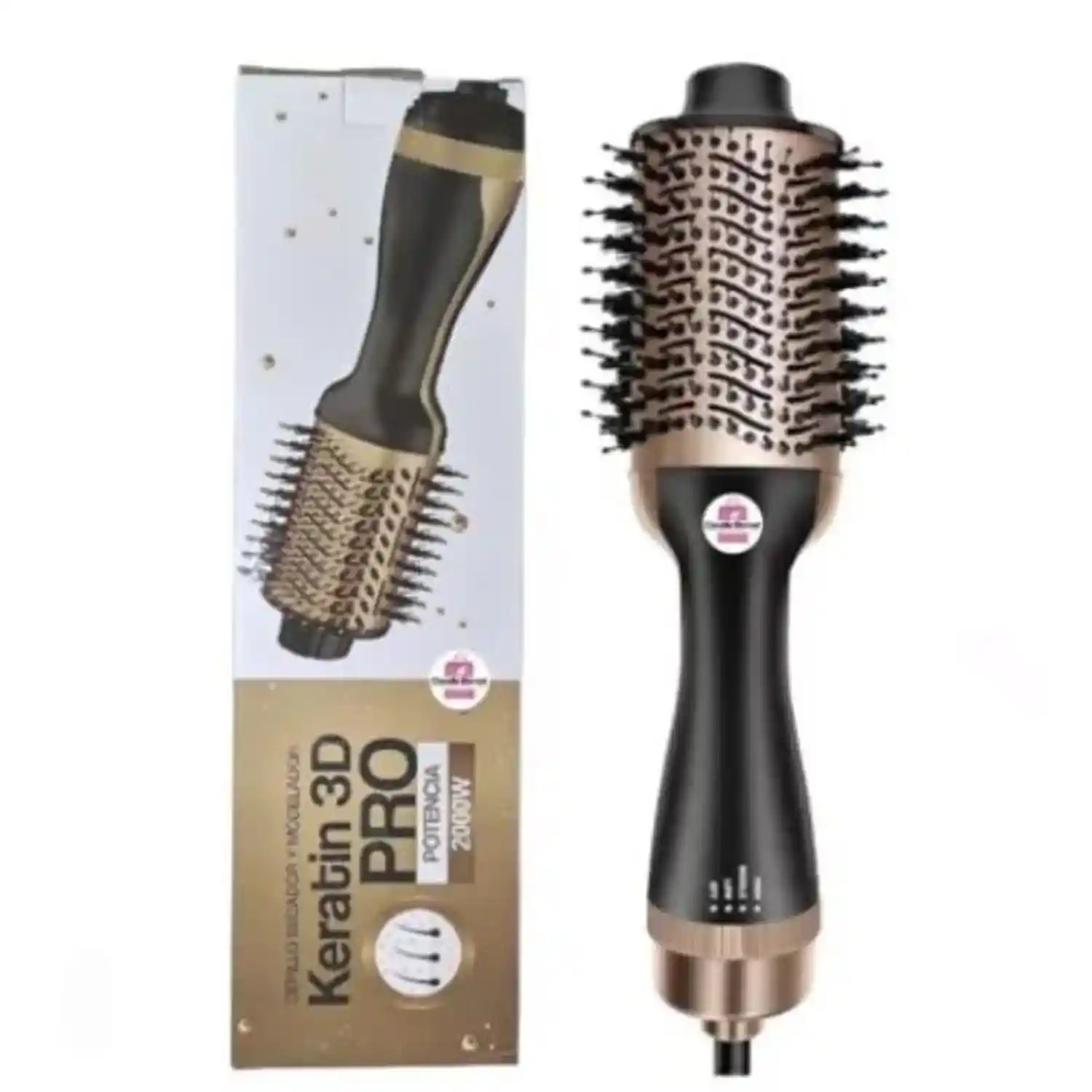 Keratin 3D Pro hair dyer Brush +(free heat protector spary)